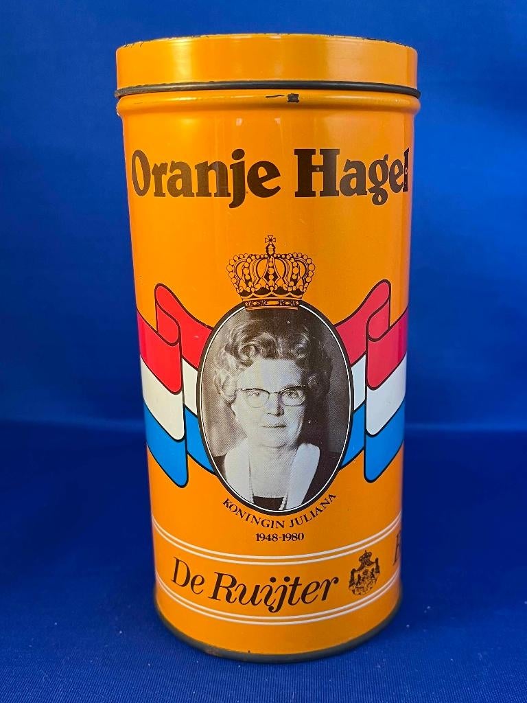 Blikje inhuldiging koningin Beatrix, Ophalen of Verzenden, Gebruikt, Nederland, Overige typen