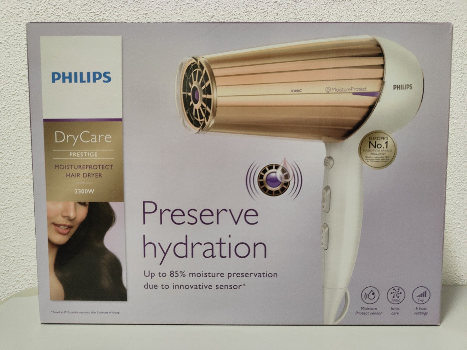Philips DryCare Prestige MoistureProtect Föhn 2300W, Ophalen of Verzenden, Zo goed als nieuw, Haarverzorging
