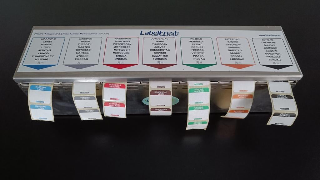 LabelFresh HACCP datum label dispenser., Ophalen of Verzenden, Gebruikt