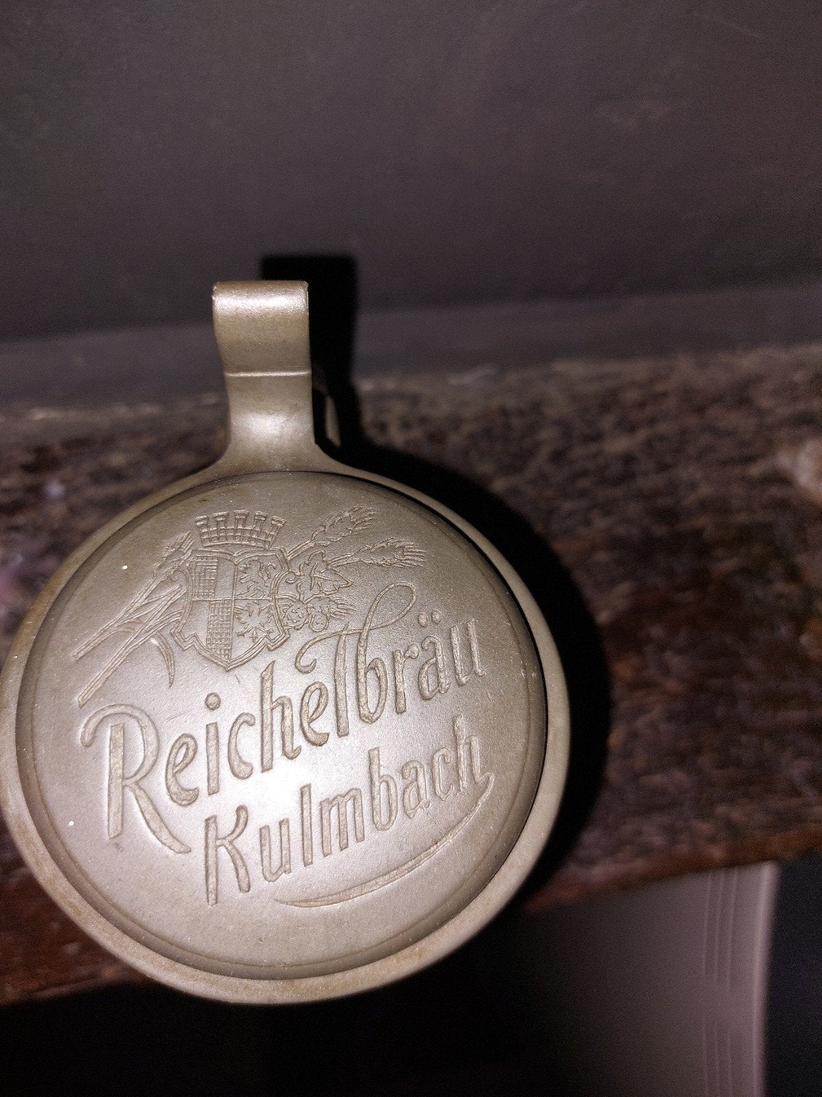 Vintage Reichelbrau Kulmbach Duitse Bierpul 0,3L, Antiek en Kunst, Ophalen of Verzenden