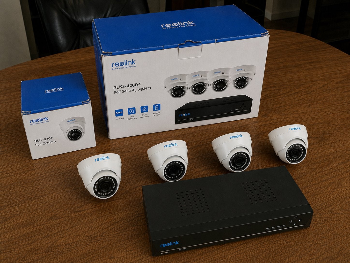 Reolink Camerasysteem – 5 Camera’s Compleet met doos & bon, Ophalen, Zo goed als nieuw
