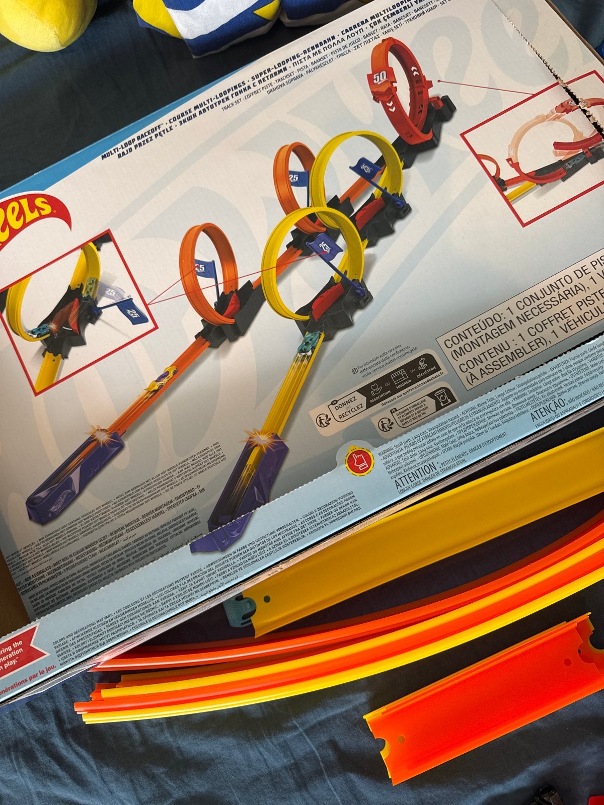 Hot Wheels Actie Multi-Loop Racebaan, Ophalen of Verzenden, Hot Wheels, Racebaan, Gebruikt