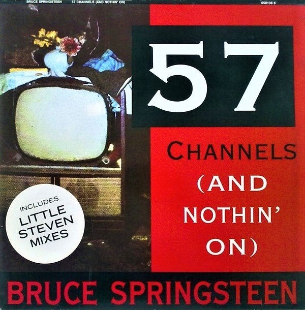 Maxi single - Bruce Springsteen - 57 Channels and nothin'on, Beschermende buitenhoes, Ophalen of Verzenden, Zo goed als nieuw