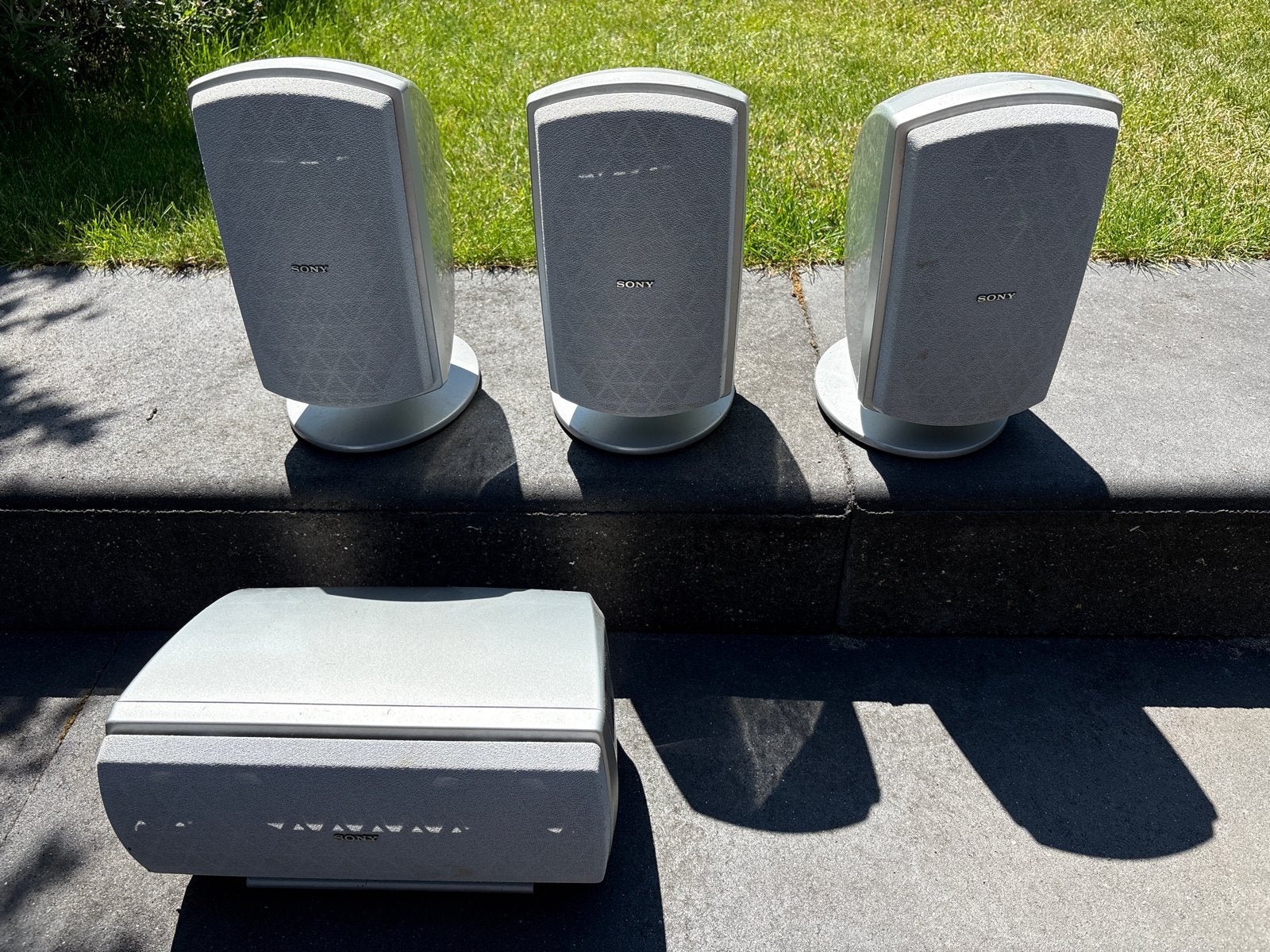 Sony Speakerset - Zilverkleurig SS-LA300ED, Ophalen, Gebruikt, Speakerset, 60 tot 120 watt
