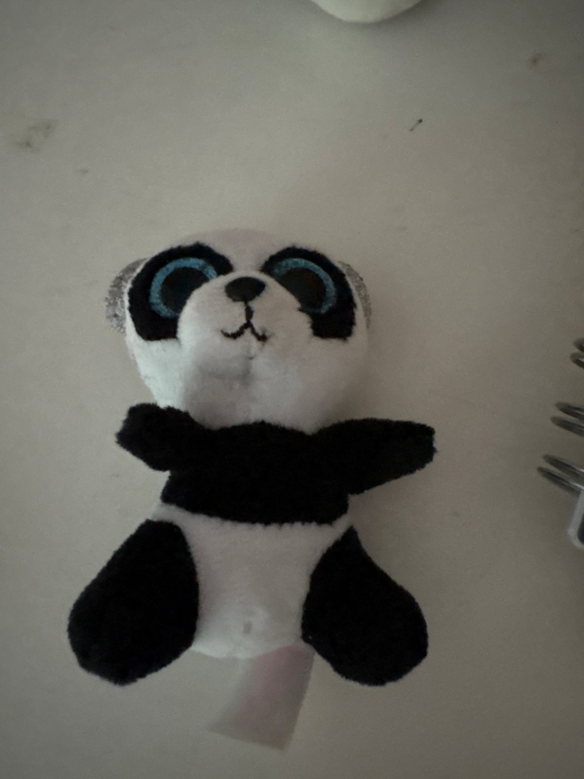 TY Panda Beer Sleutelhanger - Schattig en Compact, Beer, Nieuw, Zwart, Ophalen of Verzenden