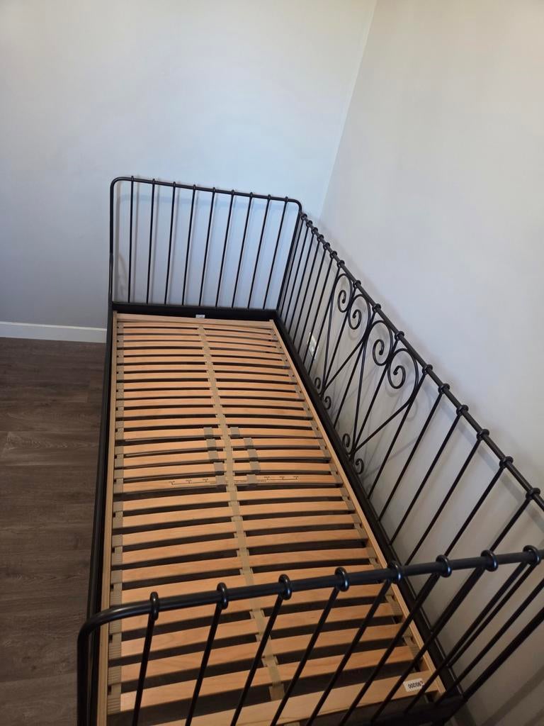 Meisjesbed, Ophalen, 90 cm, Eenpersoons, Wit