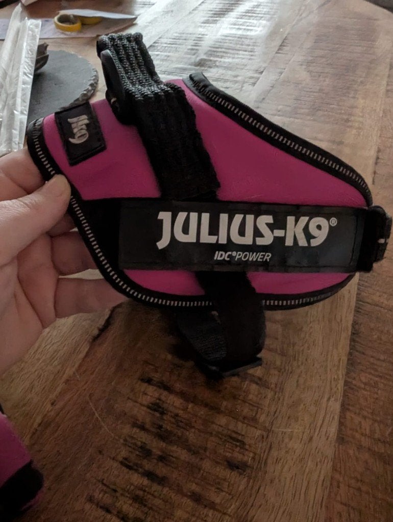 Julius-K9 IDC Power Hondentuig/tuigje/harnas Roze - Maat XS, Julius-K9, Ophalen, Nieuw, Hondentuig