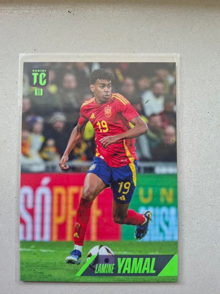 Lamine Yamal Panini Top Class Spanje Kaart, Ophalen of Verzenden, Zo goed als nieuw, Plaatje