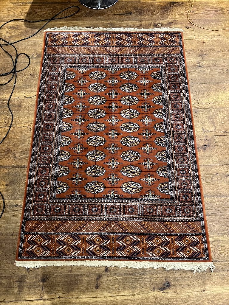 Vintage carpet - 182x118.5cm, Ophalen, Gebruikt, 100 tot 150 cm, 150 tot 200 cm