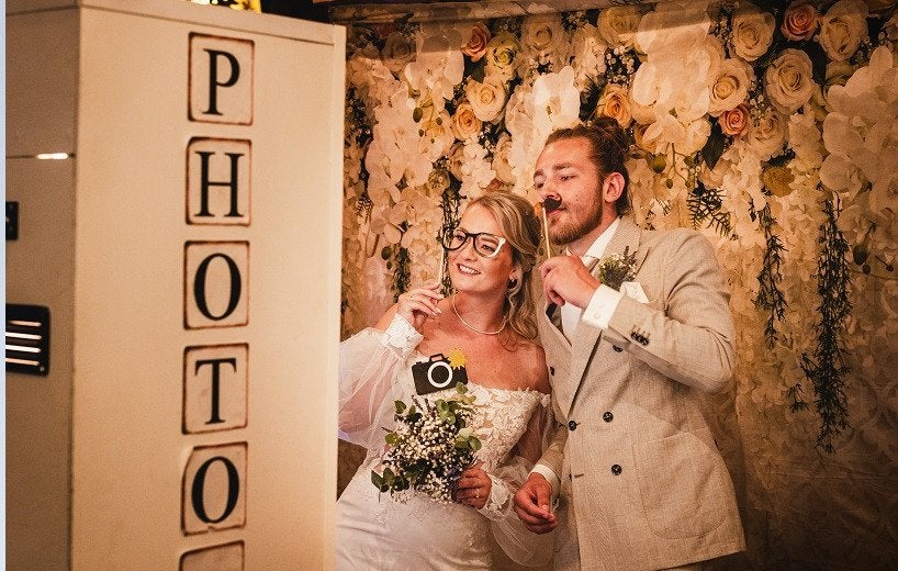 Photobooth met fotoprinter te huur | Emmen, Ophalen of Verzenden, Nieuw