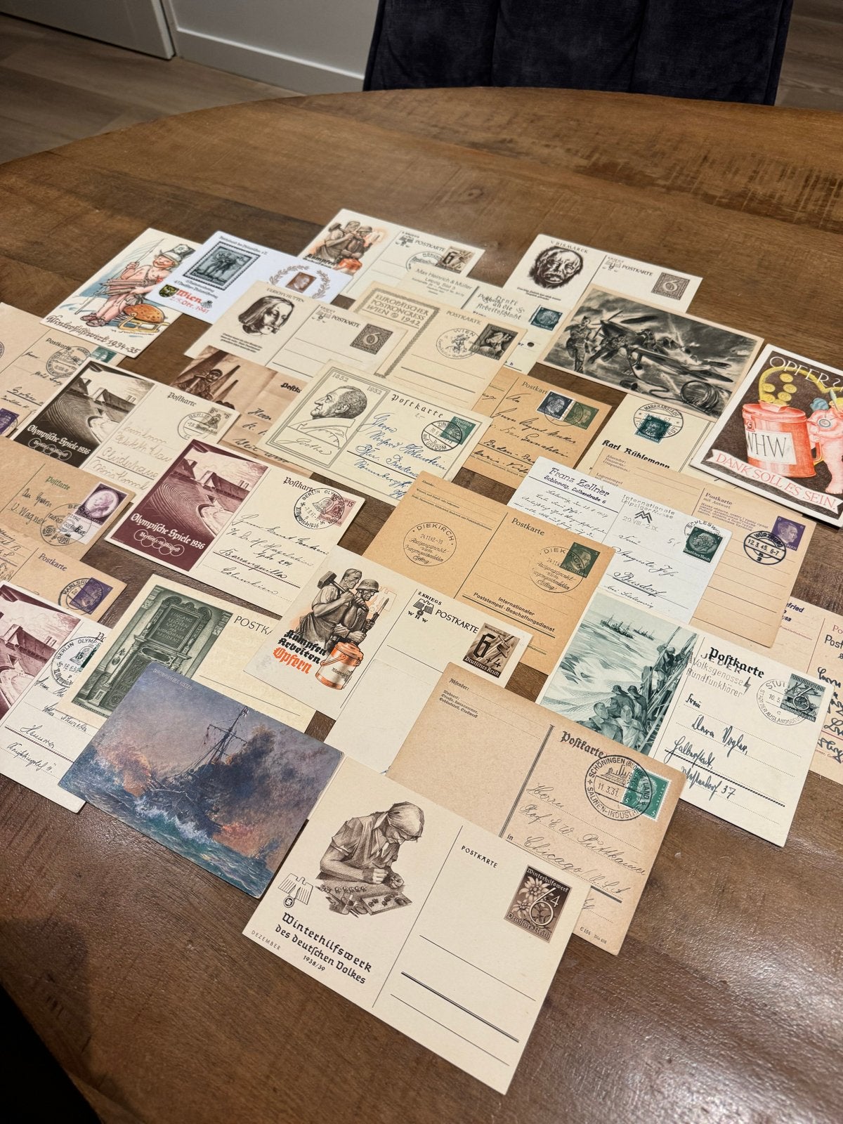 30x Historische Ansichtkaarten: 3e Rijk, WHW & Olympische Sp, Verzamelen, Ophalen of Verzenden, 1920 tot 1940