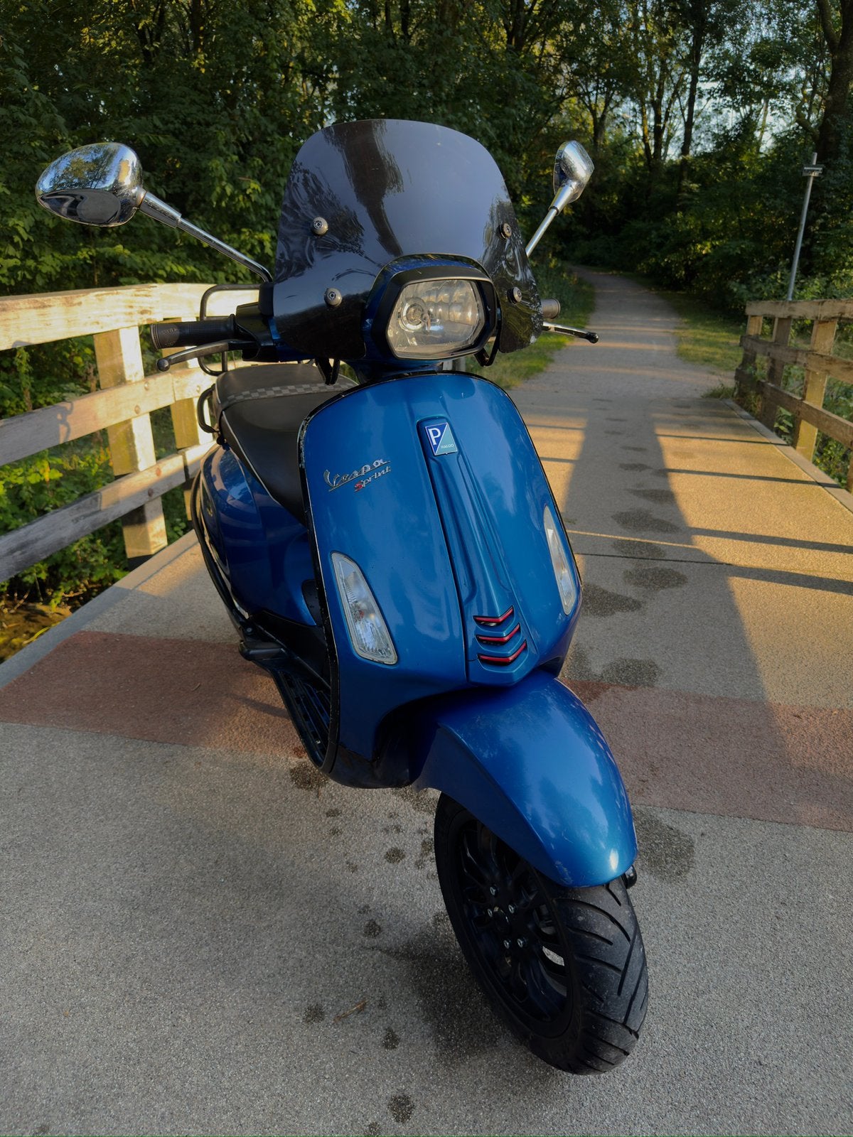 Vespa Sprint 2014 | Azzurro Blauw | 50 km/u | Rijklaar, Overige modellen, Ophalen of Verzenden, Zo goed als nieuw, Benzine