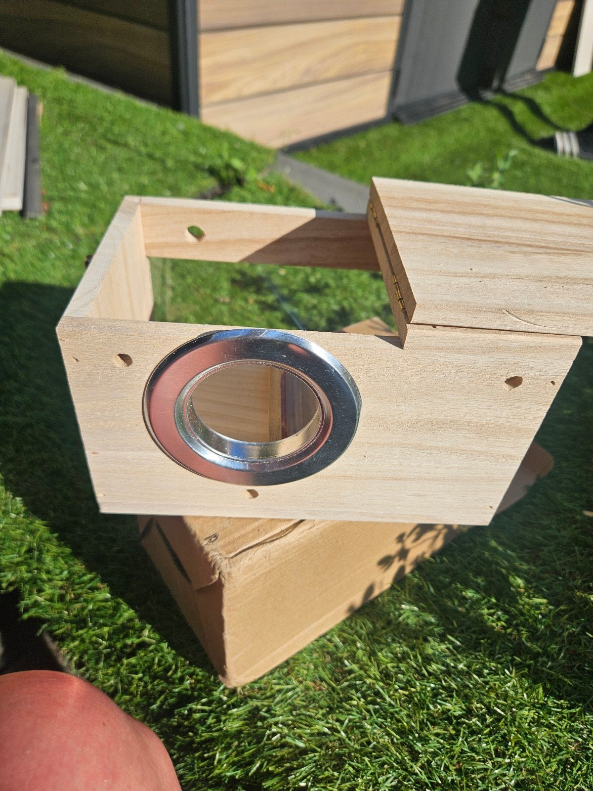 Parkietennestblok, Dieren en Toebehoren, Vogels | Hokken en Kooien, Ophalen, Nieuw, Hout, Vogelkooi