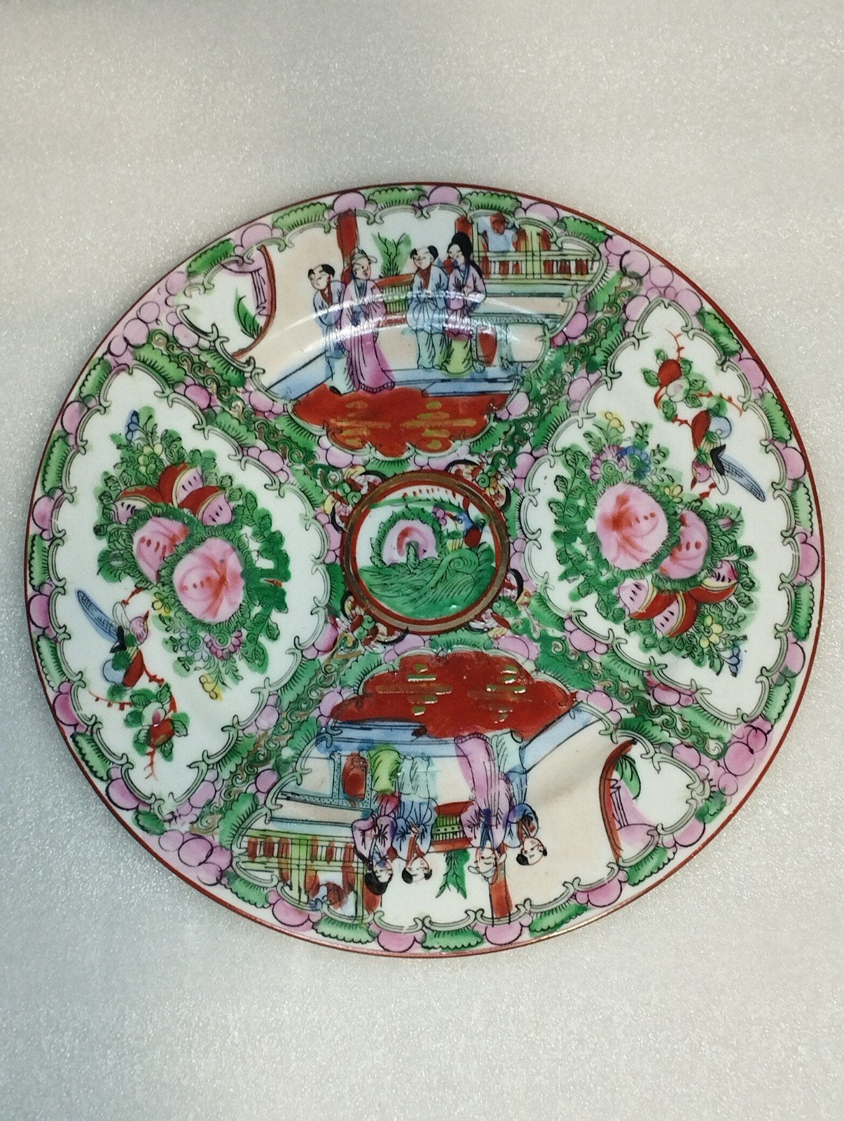 Vintage Chinees bord, afmetingen 26 cm, Antiek en Kunst, Ophalen of Verzenden