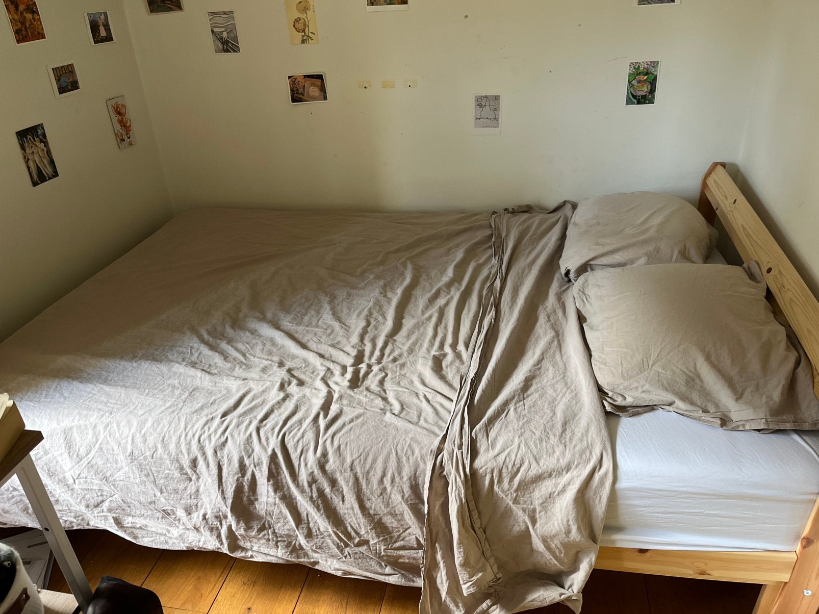 Bed, Huis en Inrichting, Slaapkamer | Slaapbanken, Zo goed als nieuw, Twijfelaar, 180 cm, 190 cm of minder