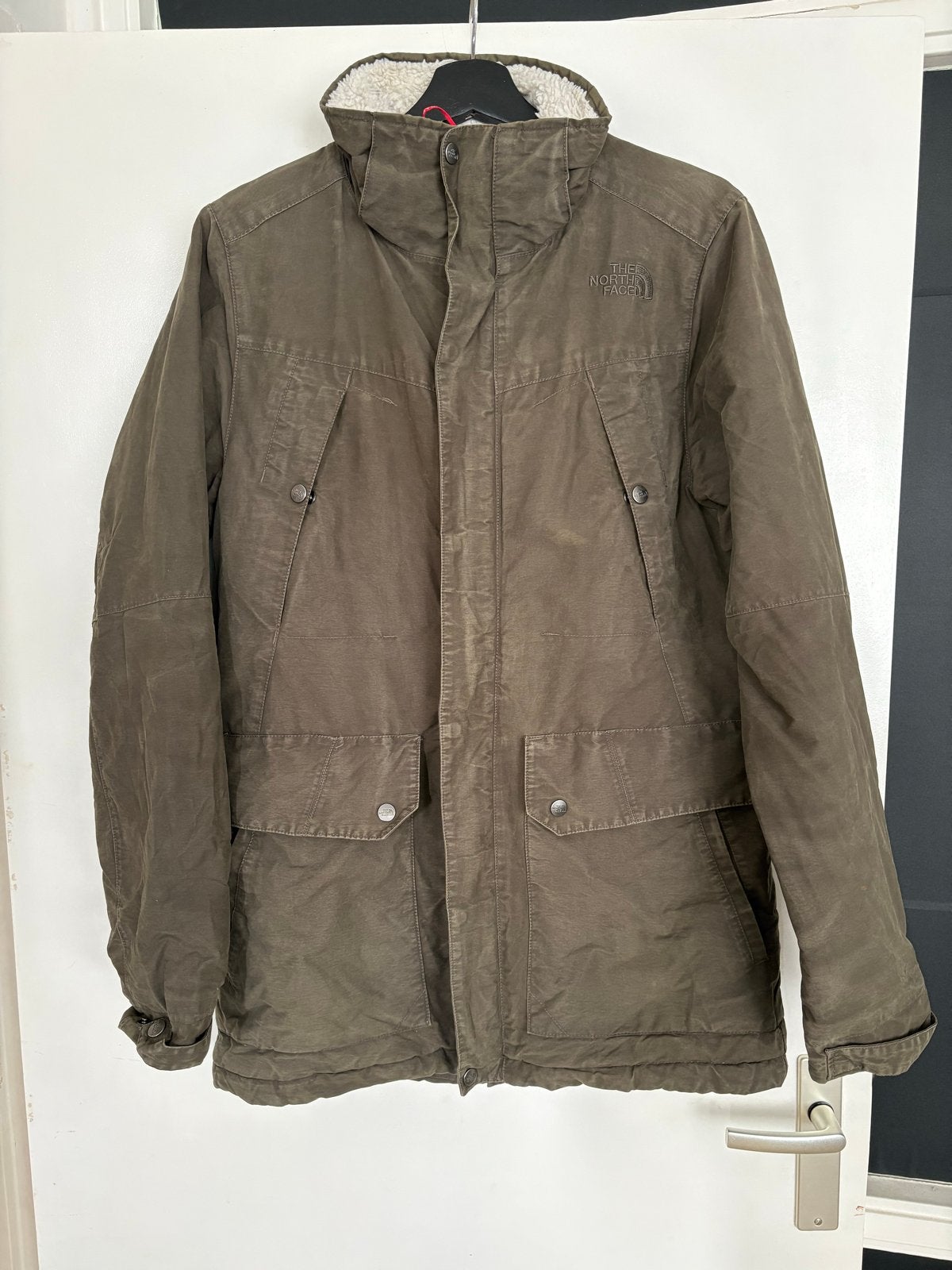 The North Face winterjas met teddy voering, Kleding | Heren, Ophalen of Verzenden, Gedragen, Maat 46 (S) of kleiner, Groen