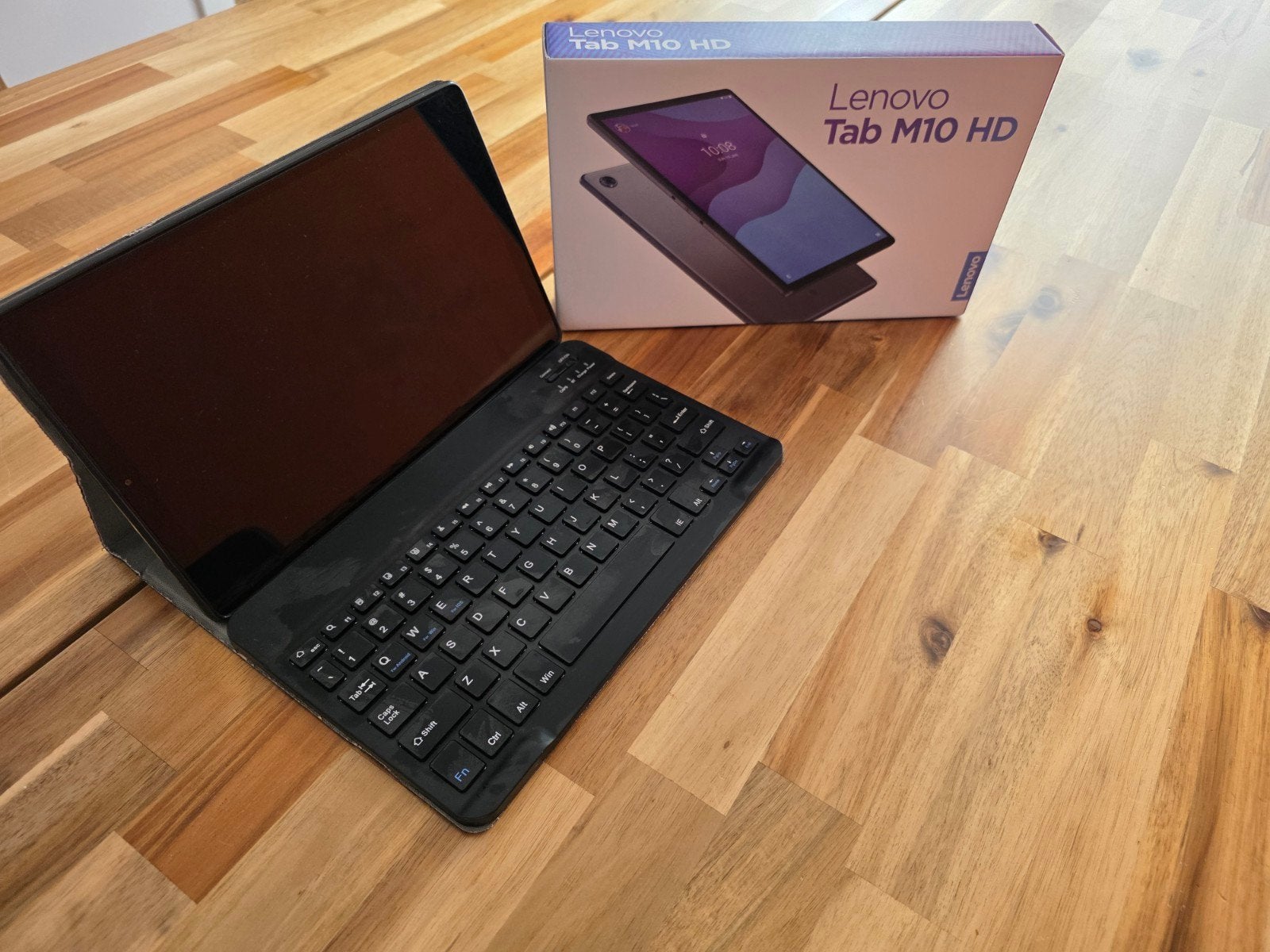 Lenovo Tab M10 HD 4GB+64GB met toetsenbord en doos, Computers en Software, 10 inch, Gebruikt, Ophalen of Verzenden, Tab M10 HD