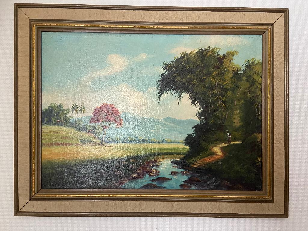 Schilderij mooi indie indonesie, Verzenden