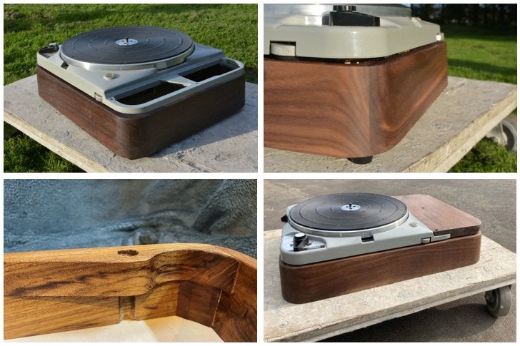 Houten plint voor de Thorens TD124 (plinth, fijnhout), Audio, Tv en Foto, Platenspelers, Nieuw, Ophalen of Verzenden, Platenspeler-onderdeel