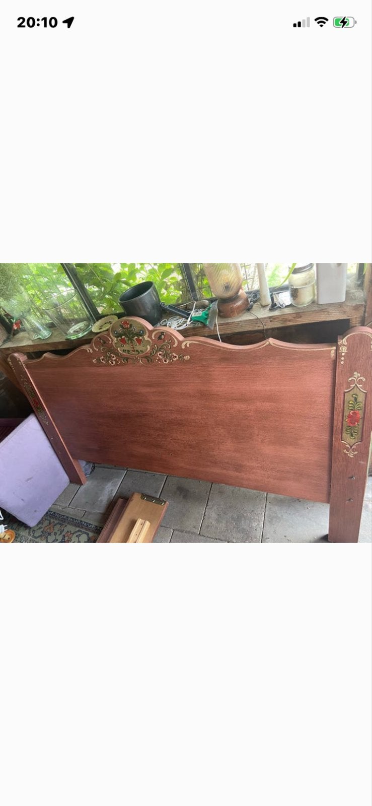Prachtig Voglauer anno 1800 bed - Handgeschilderd, Antiek en Kunst, Antiek | Meubels | Bedden, Ophalen