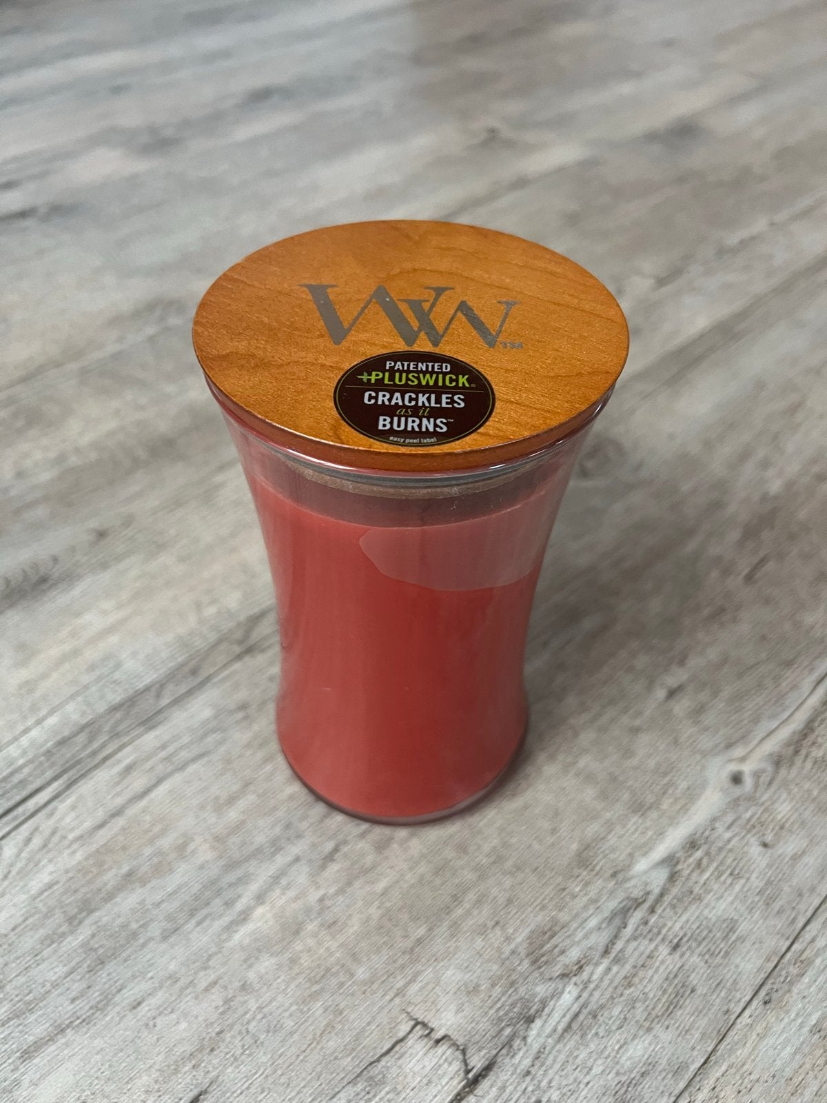 Woodwick Geurkaars large Cinnamon Chai, Woodwick, Ophalen of Verzenden, Kaars, Rood