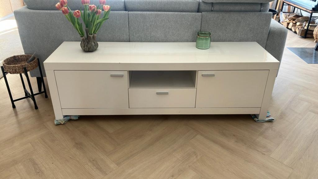 Tv-meubel tv kast, Ophalen, Strak modern, Gebruikt, 150 tot 200 cm