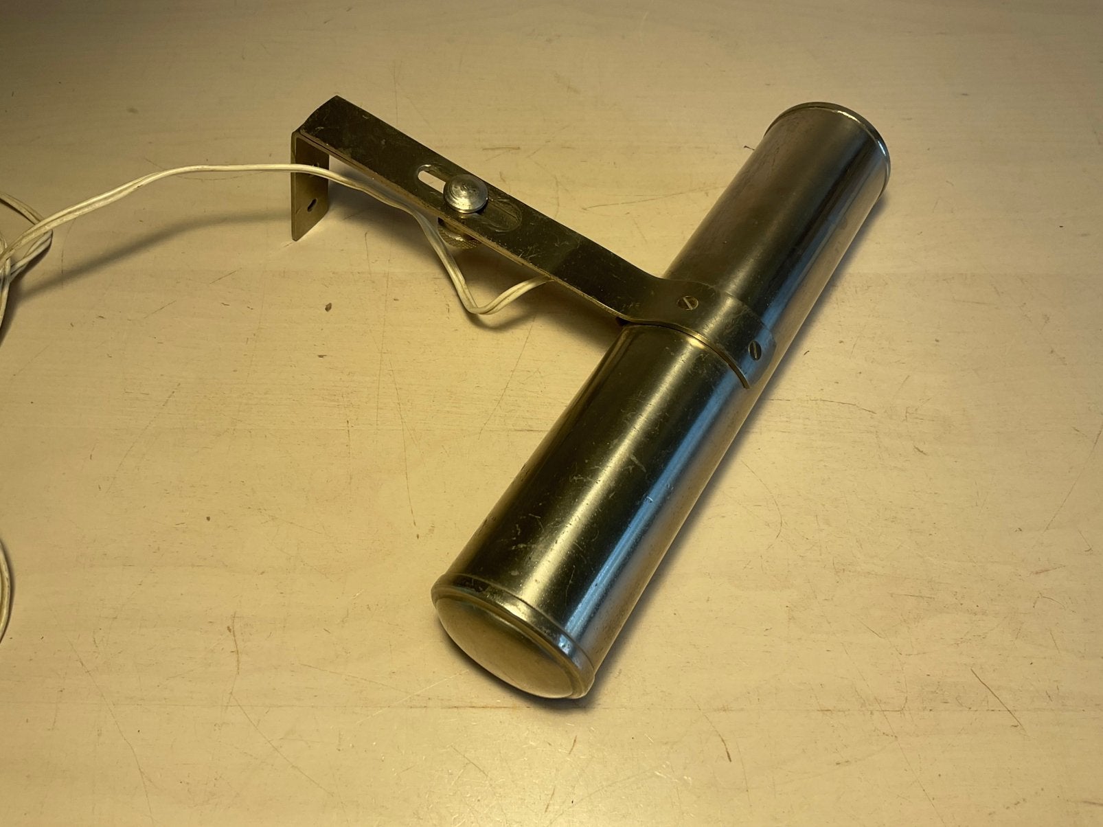 Schilderijlamp industrieel metaal ca 23 cm een robuuste lamp, Ophalen of Verzenden, Gebruikt, Metaal