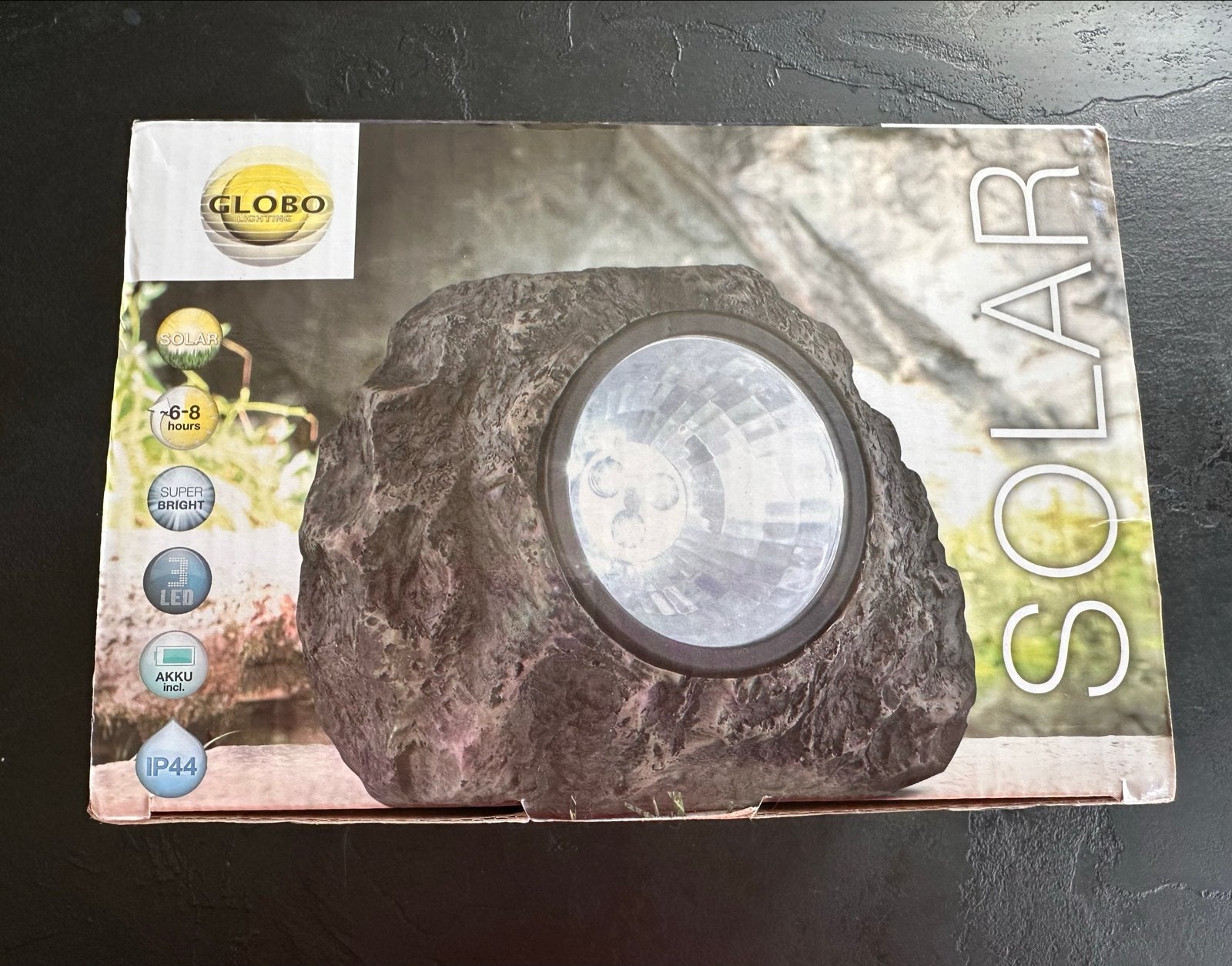 Globo Solar Steenlamp - LED Buitenverlichting nieuw, Minder dan 50 watt, Nieuw, Ophalen of Verzenden, Vloerlamp