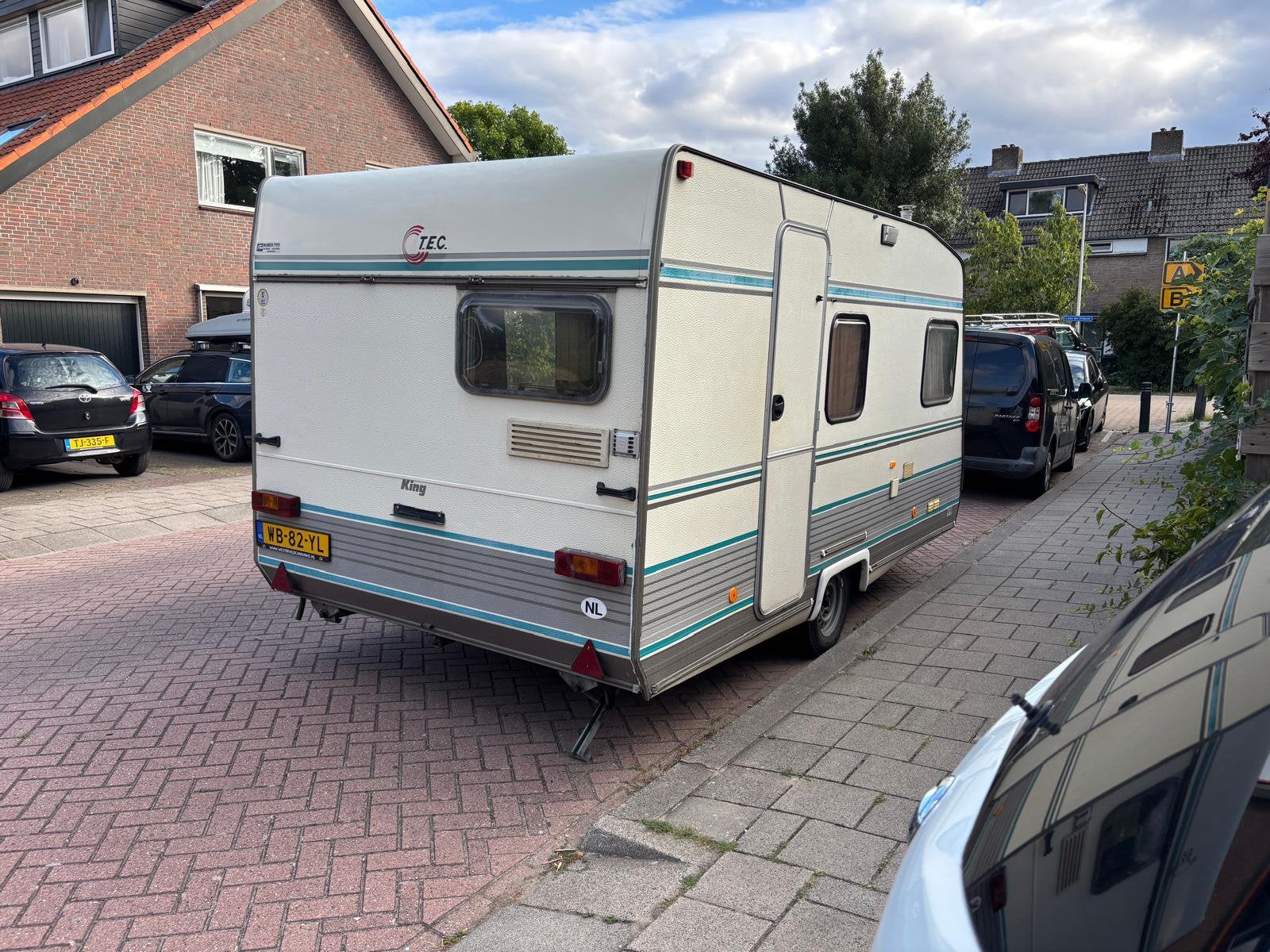 Tec King 420 T caravan - uniek!, Caravans en Kamperen, Caravans, Vast bed, T.E.C., Tot en met 2, Kleine zit