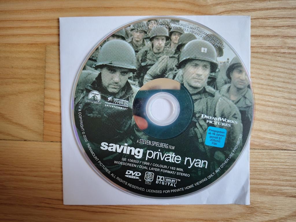 DVD film Saving Private Ryan, Vanaf 16 jaar, Ophalen of Verzenden, Zo goed als nieuw, Drama