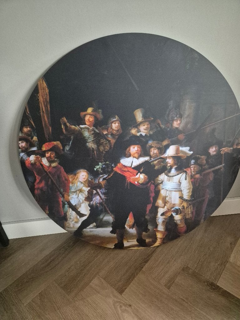 Schilderij nachtwacht van het merk hip 80 cm, Antiek en Kunst, Kunst | Schilderijen | Klassiek, Ophalen, Overige stijlen, Portret of Personen