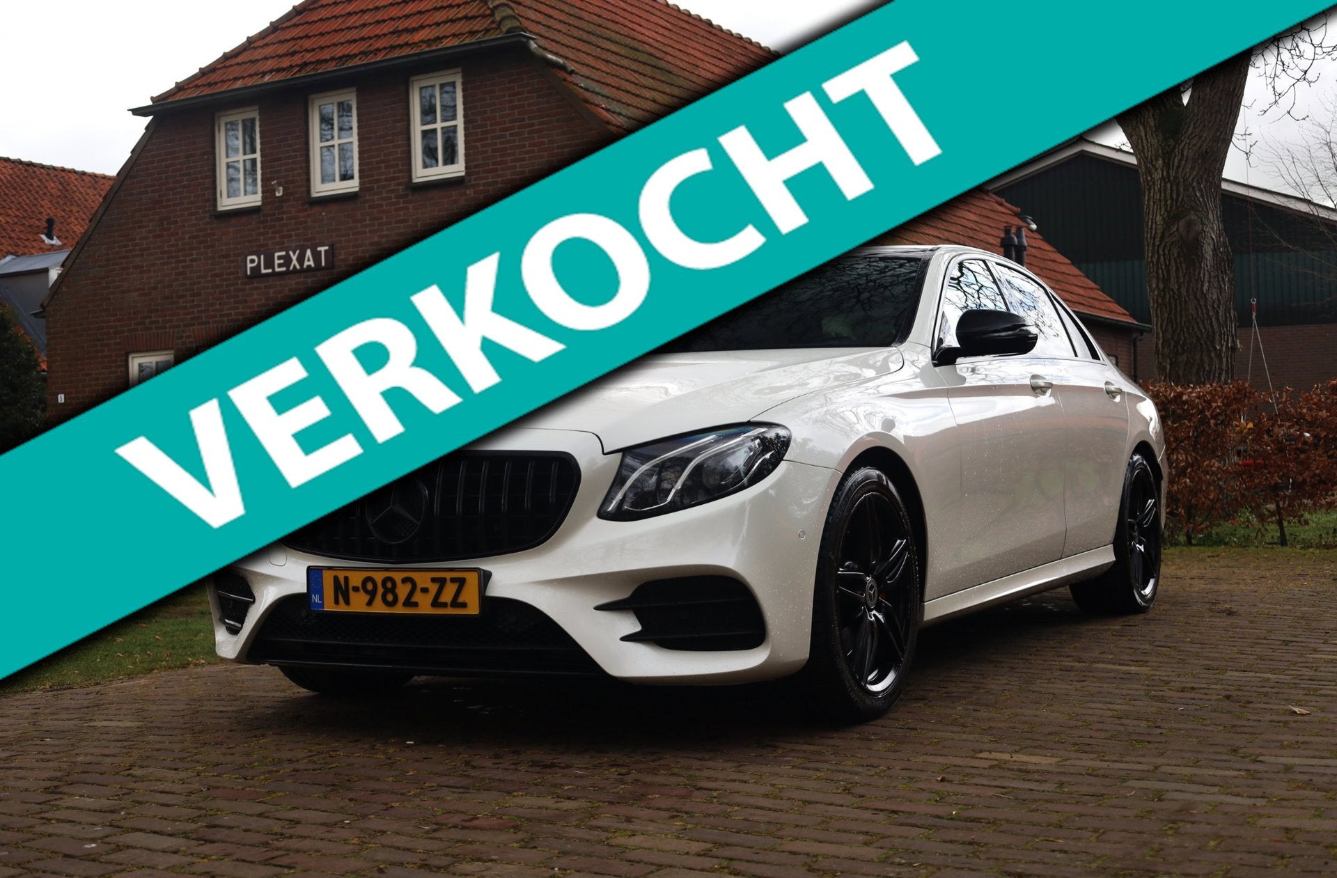 Mercedes-Benz E-klasse 200 Prestige Aut. | 43-AMG Uitgevoerd, Auto's, Automaat, Achterwielaandrijving, Gebruikt, 4 cilinders