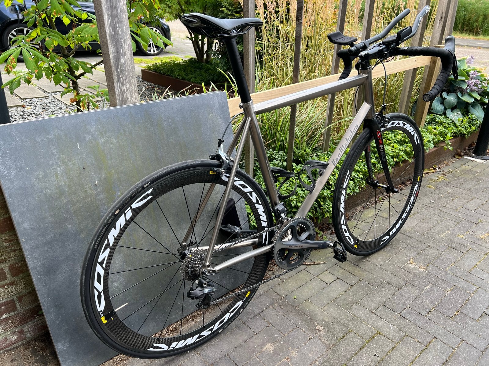 Van Nicholas Astraeus racefiets 10 speed Di2 Dura Ace, 28 inch, Gebruikt, 57 tot 61 cm, Meer dan 20 versnellingen