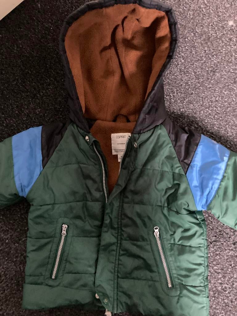 Jas groen maat 86 esprit, Kinderen en Baby's, Babykleding | Maat 80, Ophalen of Verzenden, Zo goed als nieuw, Jongetje of Meisje