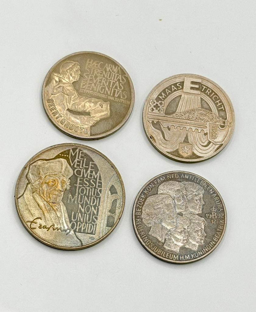 ECU munten set Nederland 1989–1993 (4 stuks), Postzegels en Munten, Munten | Europa | Euromunten, Ophalen of Verzenden, Overige landen