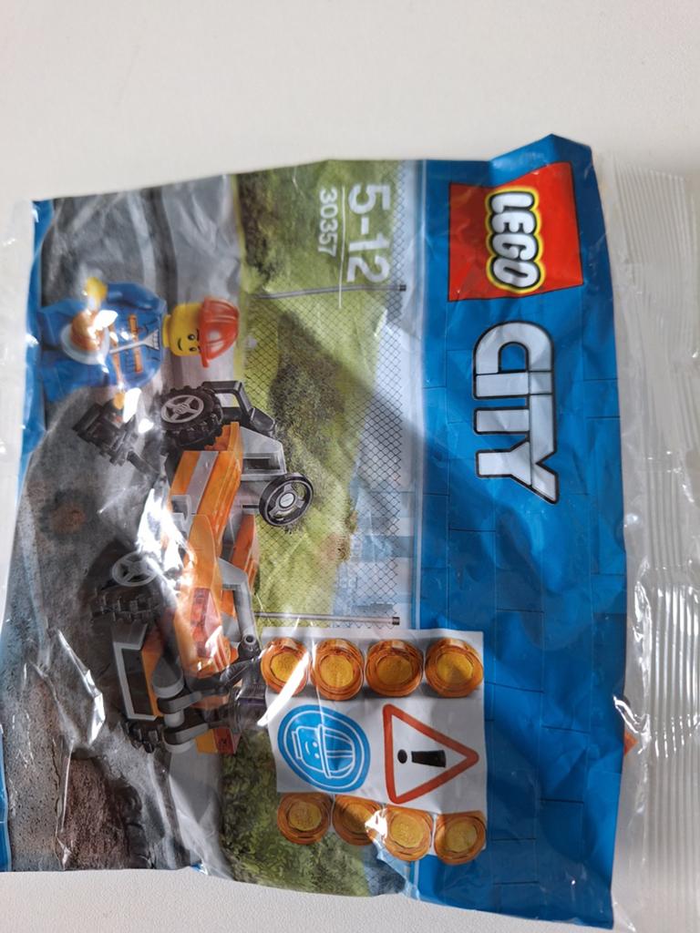 LEGO City 30357 Wegenwerker met voertuig (Polybag), Inclusief minifiguren, City, Lego, Nieuw