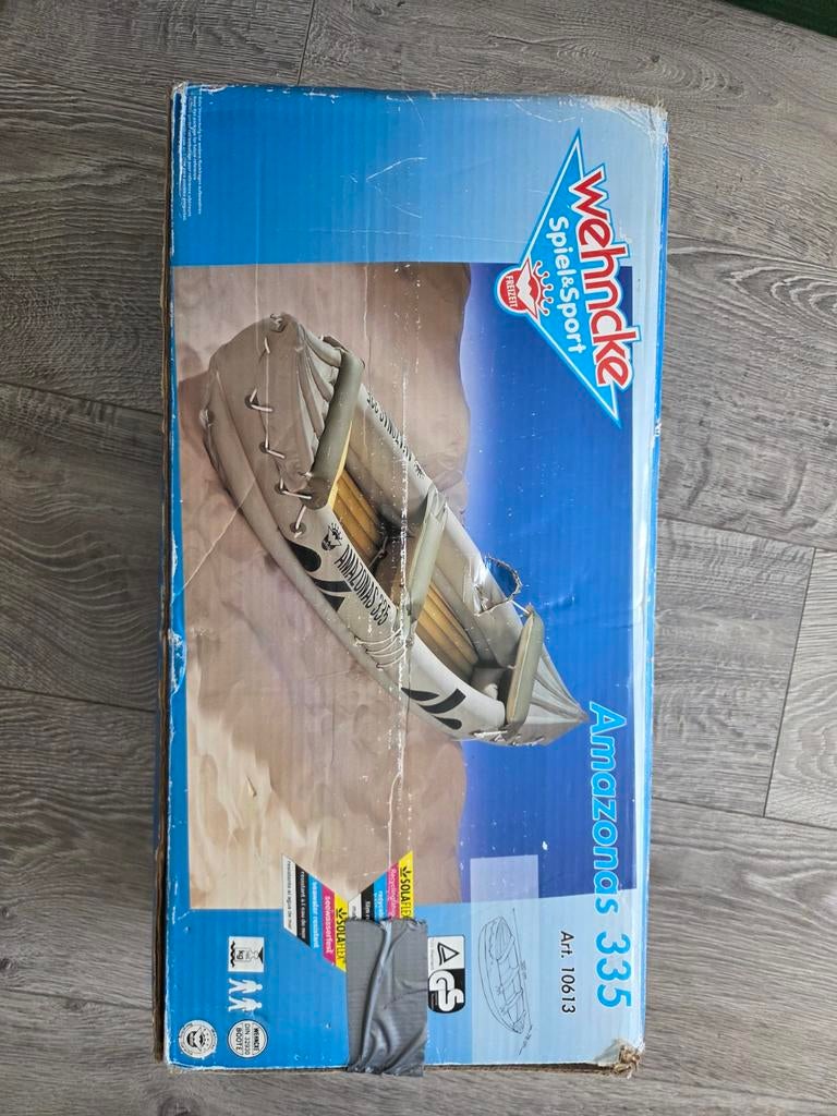 Opblaasbare boot met peddels, Watersport en Boten, Kano's, Ophalen of Verzenden, Zo goed als nieuw