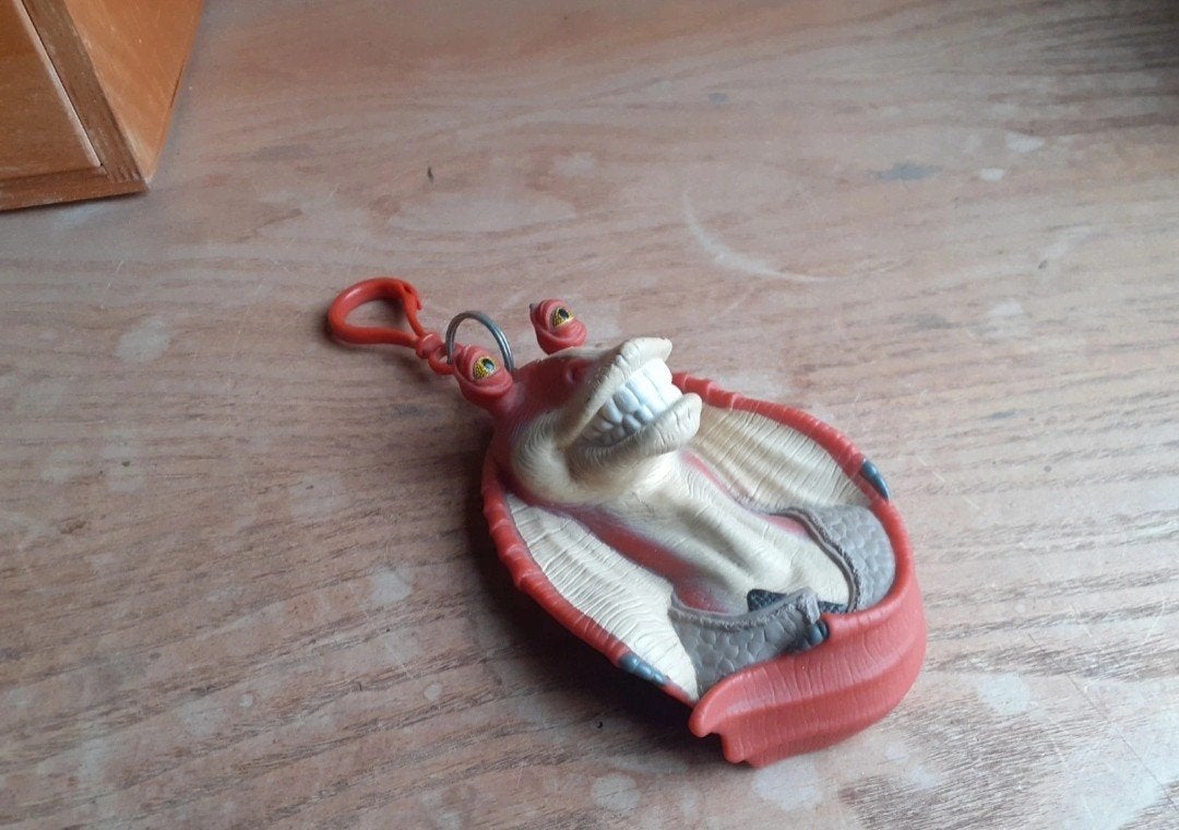 Star wars Jar Jar Binks Figuur Coin Bank Applause, Ophalen of Verzenden, Gebruikt, Actiefiguurtje