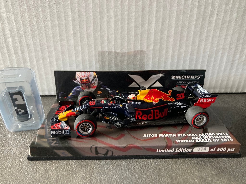 Max Verstappen 1:43 editie 56 Winner Brazil GP 2019 RB15, Ophalen of Verzenden, Nieuw, Formule 1