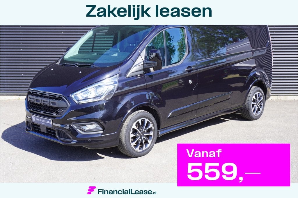 Ford Transit Custom 320 170pk Automaat L2H1 Sport Raptor Tre, 15 km/l, Euro 6, 4 cilinders, Zwart