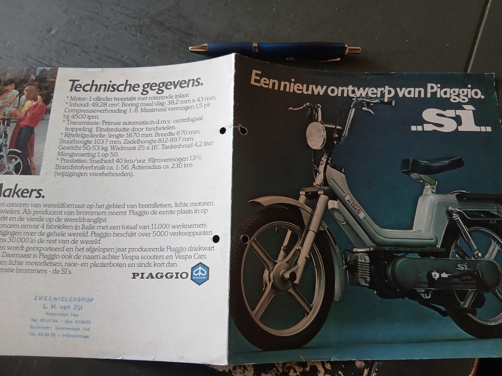 Piaggio Si, Fietsen en Brommers, Ophalen