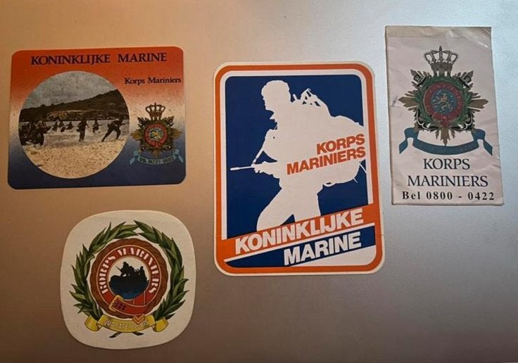 Mariniers KM CZSK stickers vintage, Ophalen of Verzenden, Gebruikt, Overige typen