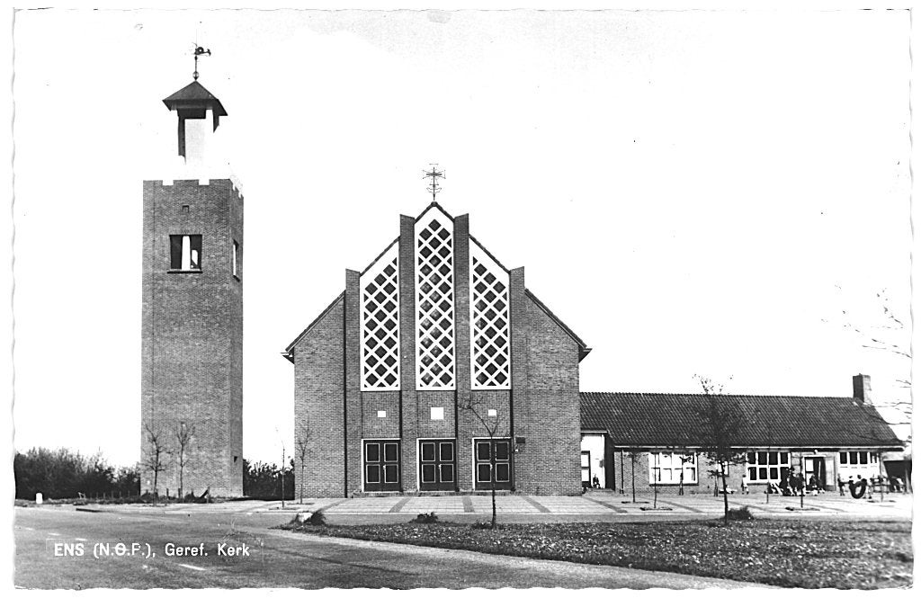 967661	Ens 	1969 Geref Kerk	NOP N.O.P. Flevoland Wederopbouw, Verzamelen, Ophalen of Verzenden, 1960 tot 1980, Ongelopen, Flevoland