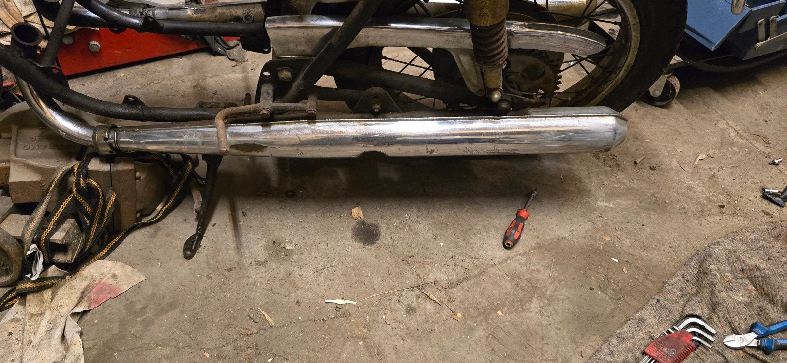 Rollend chassis suzuki gt250, Ophalen, Gebruikt