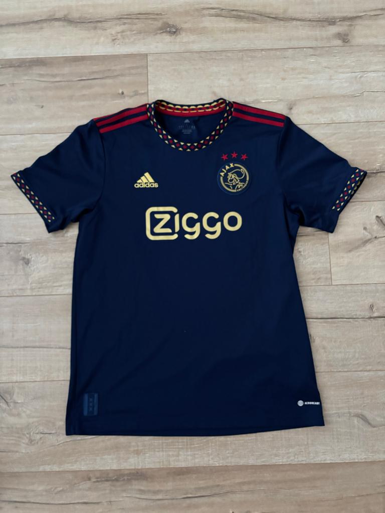 Adidas Ajax Uitshirt 2022/2023 Maat L, Ophalen of Verzenden, Zo goed als nieuw, Maat 48/50 (M), Blauw