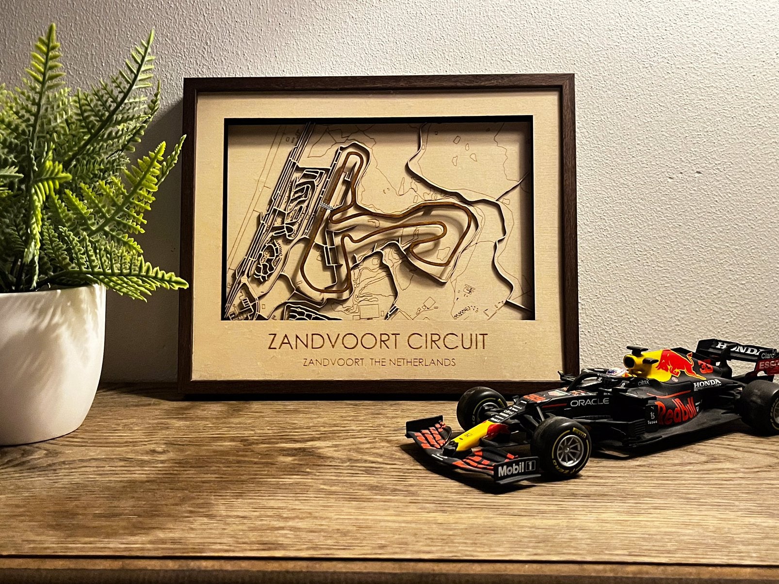 Zandvoort Circuit 3D houtgravure decoratie | Formule 1, Antiek en Kunst, Kunst | Overige Kunst, Ophalen of Verzenden