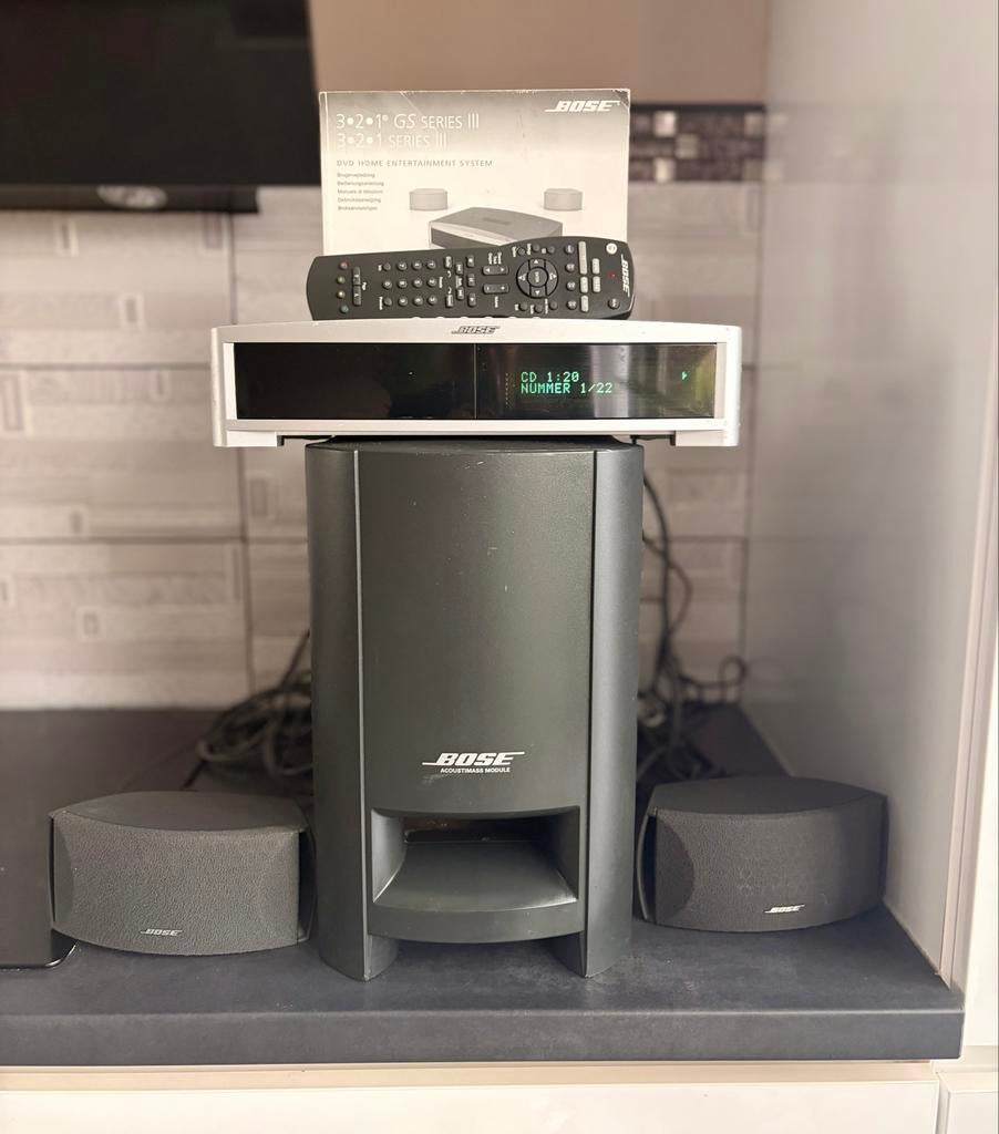Bose 3-2-1 GS Series III Home Cinema Set werkend, Overige merken, 2.1-systeem, 70 watt of meer, Ophalen of Verzenden