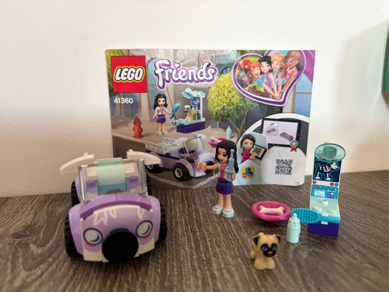 Lego friends 41360 Emmas mobiele dierenkliniek, Gebruikt, Lego, Compleet, Friends