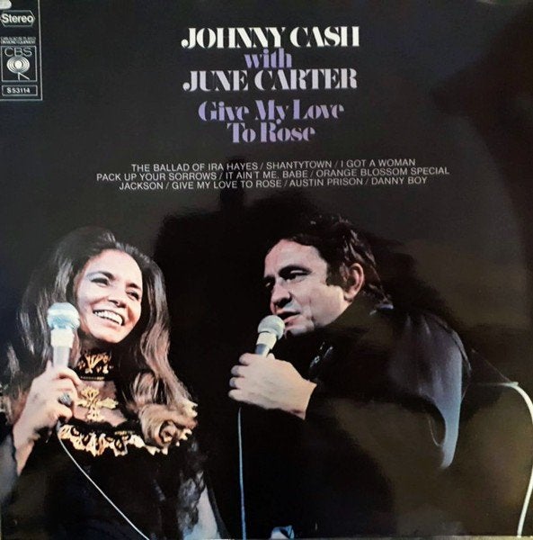 Johnny Cash with June Carter - Give My Love To Rose (1972), Cd's en Dvd's, Vinyl | Verzamelalbums, LP, Gebruikt, Complilatie, Ophalen of Verzenden