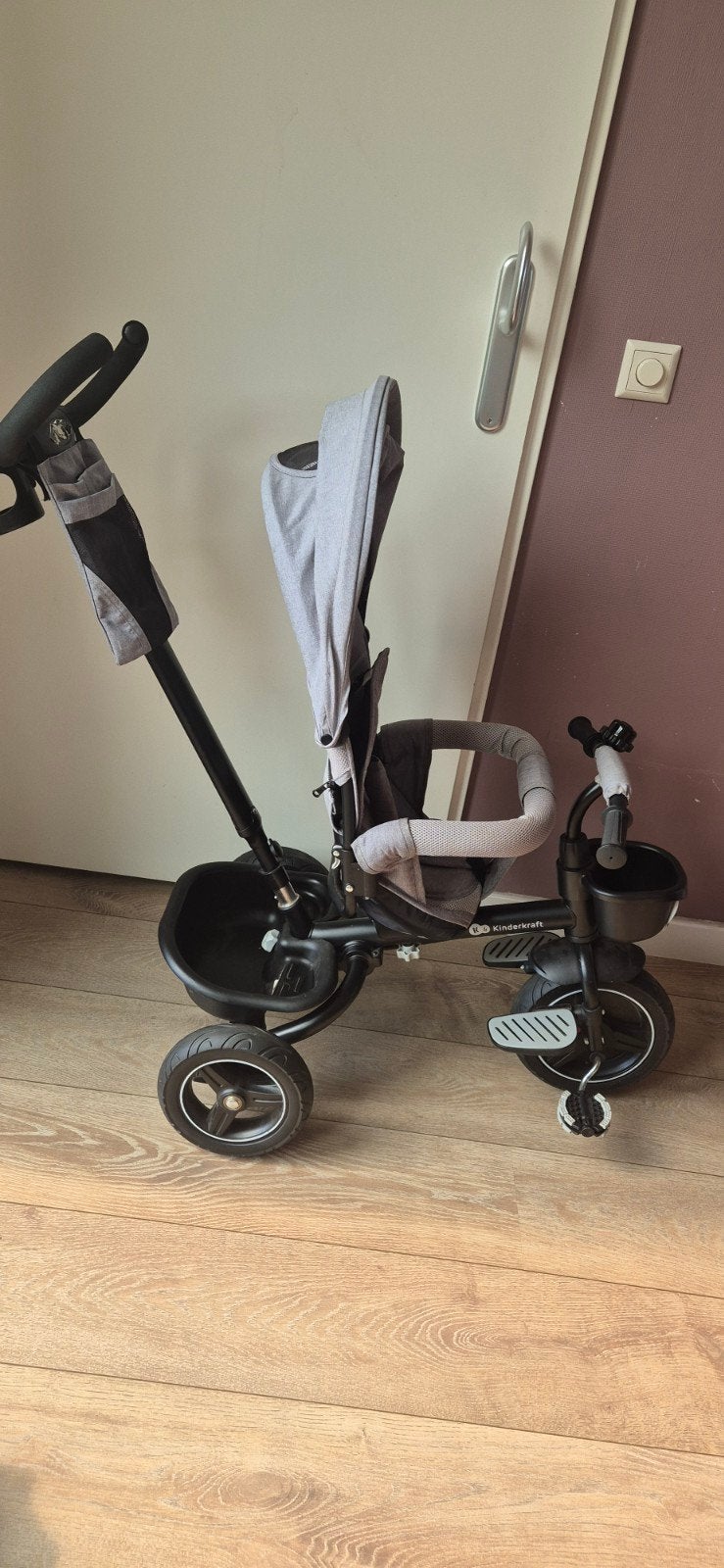 Kinderkraft Spinstep driewieler - Grijs, Fietsen en Brommers, Ophalen, Zo goed als nieuw, Minder dan 16 inch, Kinderkraft